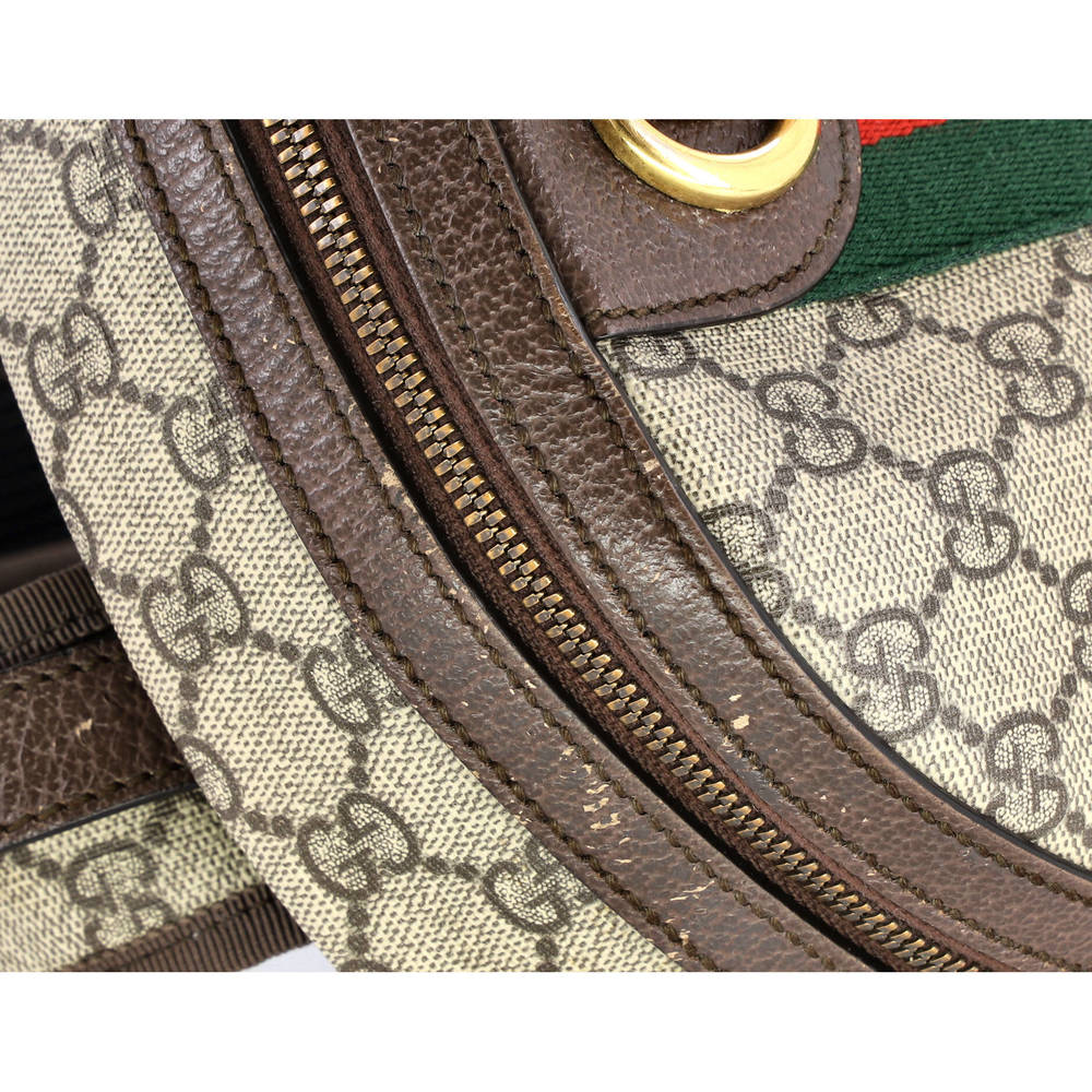 Gucci Small Ophidia Backpack GG Coated Canvas and Leather - Picture 6 of 8